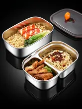 ステンレス製 密閉ランチボックス【電子レンジ対応・冷蔵庫収納用】