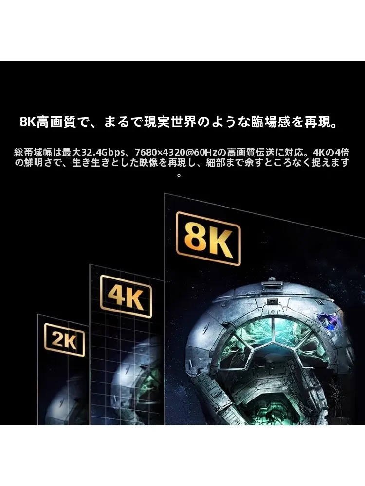 高解像度ディスプレイ用DPからHDMIへの変換ケーブル：8K対応・高リフレッシュレート環境での実用性解析