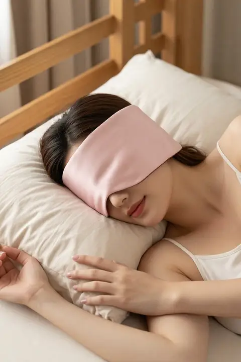 全包囲シルクアイマスク【快適な睡眠・通気性・男女兼用】