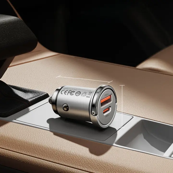 Orico 車載充電器【急速充電・2口USB・シガーソケット用】