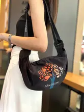 ソフトで軽いプリント クロスボディバッグ 女性 2025 新しいスタイル