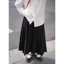 上品なデザイン！百褶西装スカート【Aライン・高ウエスト・小柄対応】（セットアップ対応）