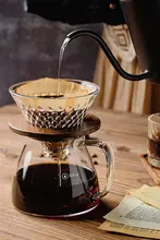 V60ハンドドリップコーヒーセット【耐熱強化ガラスシェアポット・家庭用・ダイヤモンドフィルター付き】