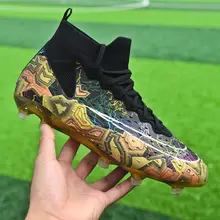 高めのデザインのサッカーシューズ【ジュニアから大人向け・AGスタッド・トレーニング用】