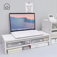 昇降スタンド モニター オフィスデスク 机 収納 シェルフ