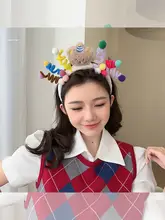 かわいいクマのヘアバンド【毛糸製・洗顔用・子供用・誕生日プレゼントに最適】（セットアップ対応）