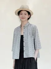 コットン高密度印刷の夏用ボタン付き襟短袖シャツ