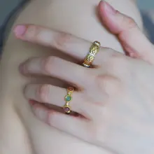 菱形カットの碧玺ダイヤモンドリング【開口デザイン・重ね付け・女性用・軽奢】（セットアップ対応）
