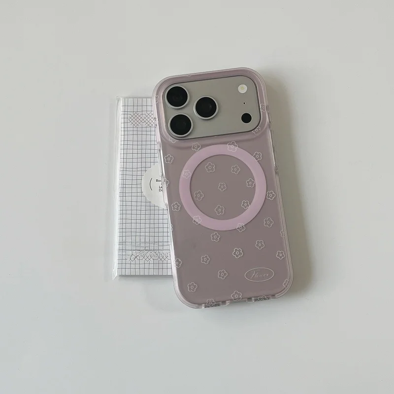 春夏向け花柄マグネット式スマホケース：iPhone対応の保護とデザインのバランス
