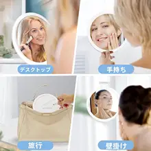 両面化粧鏡【ハイビジョン・デスクトップ用・コンパクト・学生寮向け】