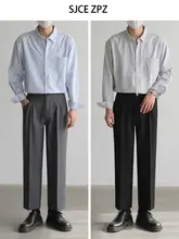 長袖シャツ メ  ンズ 綿100% 細ストライプ ルーズ 上品 ビジネスカジュアル 秋 「ZPZ」