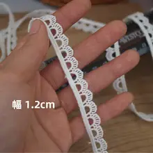 全棉製 水溶刺繍レースの花柄トリミング生地【手作りDIY・服飾・デコレーション用】