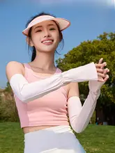 女性用紫外線対策 アームカバー【薄手・夏用・アイスシルク素材】