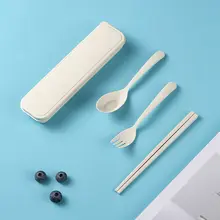 Relea  小麦素材製のカトラリーセット【フォーク・スプーン・箸付き】