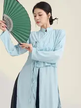 モダン中式ダンス衣装【中長丈・軽やかな動き・太極・女性用】（セットアップ対応）