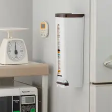 壁掛け式ゴミ袋収納ボックス【プラスチック製・取り出しやすいデザイン】