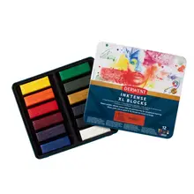 DERWENT Inktense Blocks 水彩固体絵具セット【12/24/36/72色・学生用・美術用】