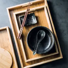 トレイ 木製 長方形 天然木 パンプレート 和食器 コーヒーカップ ティーカップ 収納 カフェ