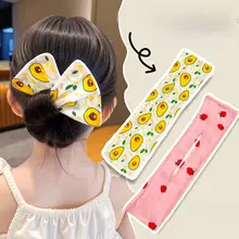 子供用ヘアアクセサリー【魔法のツイストヘアクリップ・蝶結びお団子ヘア用】