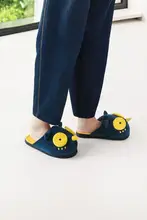 男女兼用 厚底防水防滑コットンルームサンダル【秋冬用・オープントゥ・カップル向け】