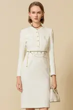 フレンチスタイルのレトロバタフライリボン付きサテンシャツ【バルーンスリーブ】