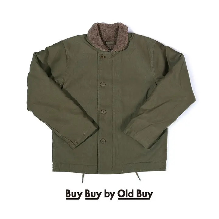 秋冬用 ヴィンテージスタイルのコットンジャケット【加毛・厚手・キャンプ用】
