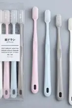 マカロン風 竹炭ソフト毛大人用歯ブラシ【旅行・携帯用・高品質】（セットアップ対応）
