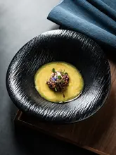 業務用 陶器製デザートボウル【サラダ・フルーツ・炒飯・スープ用・ユニークデザイン】
