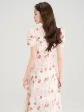 夏は遅くない フレンチフローラル ドレス