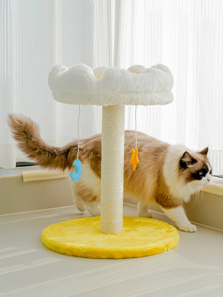 洗える雲型キャットタワー：猫が遊ぶための多機能布製おもちゃの実用性と安全性
