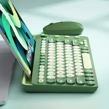キーボードマウスセット Bluetooth ワイヤレス デュアルモード 静音 スマホ PC 対応 女性向け 「BOW」