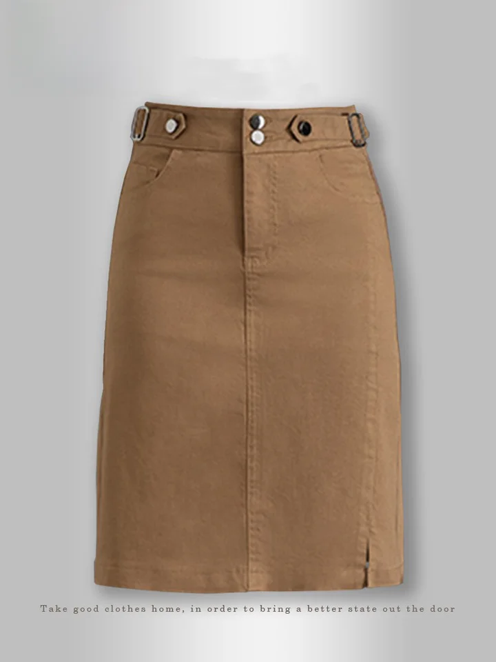 エグミ ホワイト デニム スカート