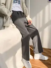 シンプルデザインのブラックスラックス【フィット・ストレートカット・男性用】