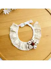 オシャレなペット用ブラウン猫のバンダナ【多層デザイン・夏用】