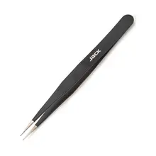 JACK ステンレス製 手作業用ピンセット【尖頭・曲がり型・家庭用】
