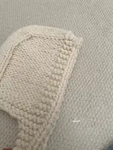 冬用ニットフード【ブルー・バラクラバ・耳あて付き・暖かい】