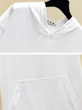 赤いフード付きTシャツ【薄手・ルーズフィット・コットン素材・夏用】