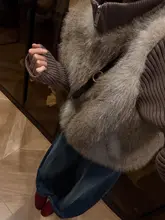 女性用 大きいサイズ ハイウエストデニムパンツ【フィット・ストレートシルエット】（セットアップ対応）