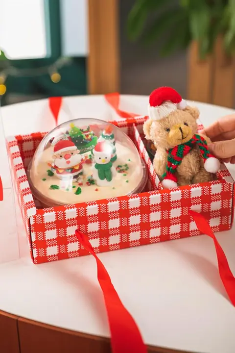 ケーキボックス クリア 蝶結び クリスマス 製菓 スイーツ プレゼント