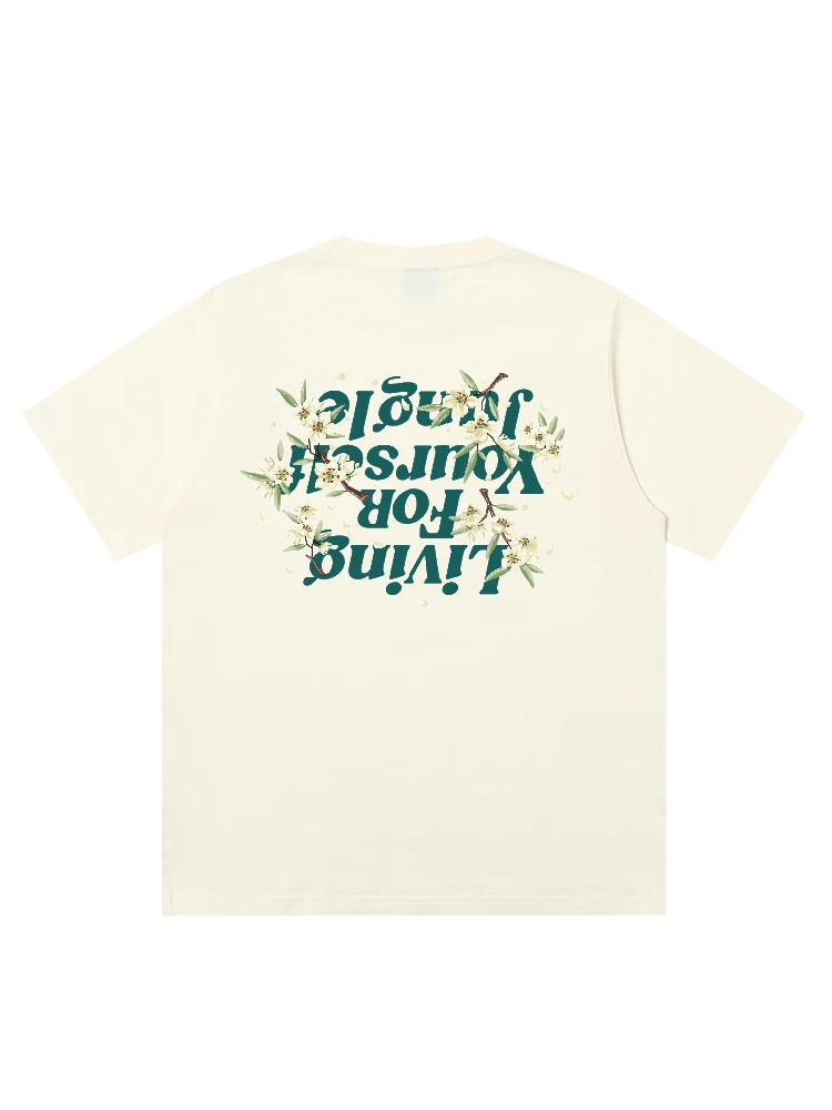 JUNGLETIGER 丛林老虎 原創植物花卉印花Tシャツ：男女兼用棉質ショートスリーブの実用性とシーン別適用