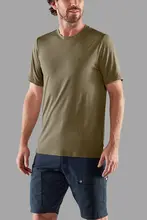 快適な着心地のウール混紡Tシャツ【メンズ・カジュアル・半袖・クラシックデザイン】