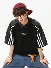 美式ヴィンテージ風 ラグラン袖Tシャツ【カラーコンビネーション・綿100%・クルーネック】