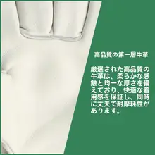 牛革製 低温対応 防液体窒素用手袋【冷凍庫作業用・防寒・労働保護】