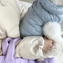 犬用衣服 小型犬 冬用ダウン風コート