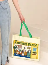 可愛いエコバッグ【45x37x10cm・手提げ・環境に優しい】