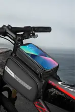 ディルシ 硬質自転車フロントバッグ【ロードバイク・マウンテンバイク・上管用・スマホ収納】