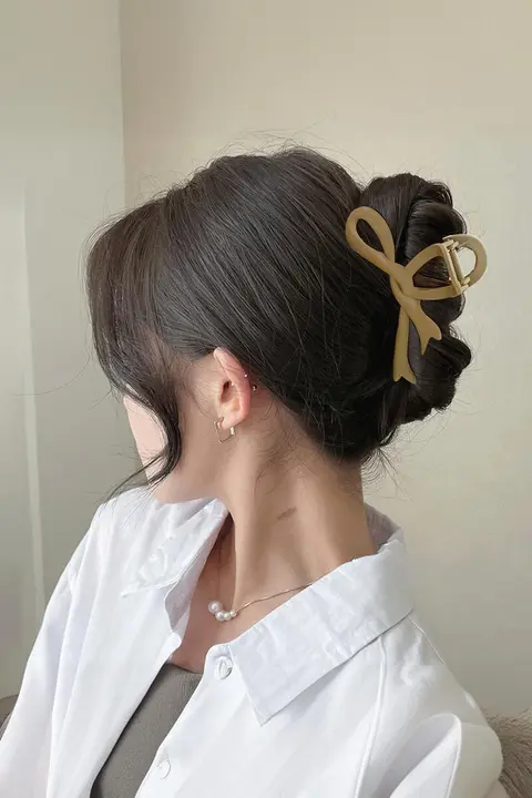 大きめのサメクリップ【高級感・髪まとめ用】