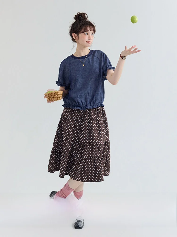 デニムフリルデザインのルーズフィットシャツ：通勤風の女性向け夏着用ガイ ド