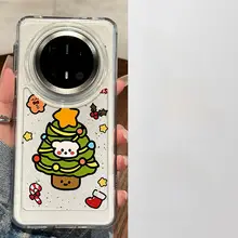 Huawei Mate 70 Pro 用 スマホケース【クリスマスツリー・かわいい犬・カートゥーンデザイン・個性的・男女兼用】