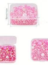 透明プラスチック製 ジュエリー収納ボックス【ダイヤモンドペインティング用・5.5cm・デスクトップ整理】